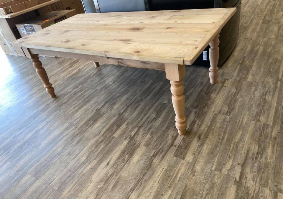 Reclaimed Hemlock Unfinished Farm Tables