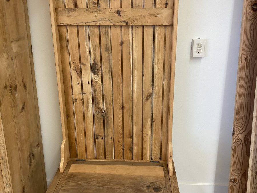 Reclaimed Barnwood 30in Entry Tower with Storage