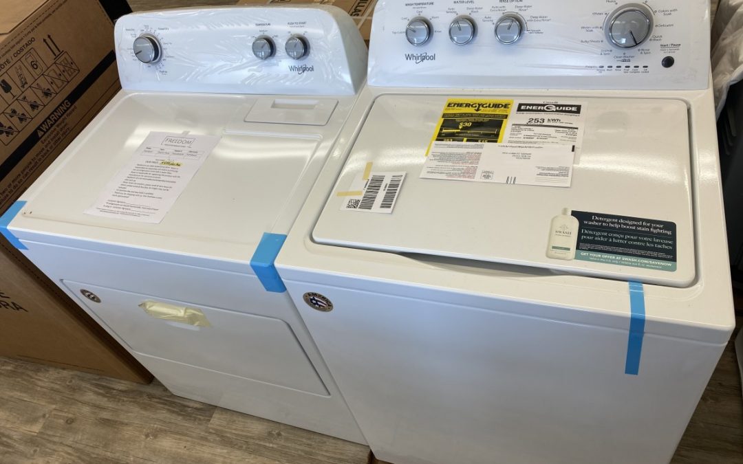 NEW IN BOX Whirlpool Top Load Washer & Dryer SET