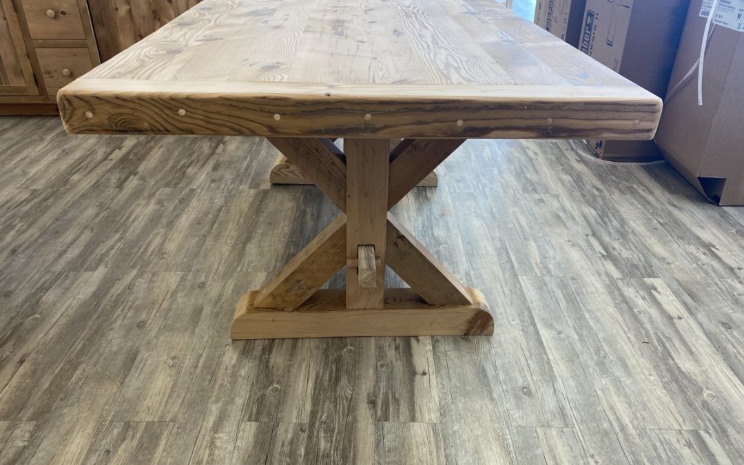 Rectangular Reclaimed Amish Made Trestle Table