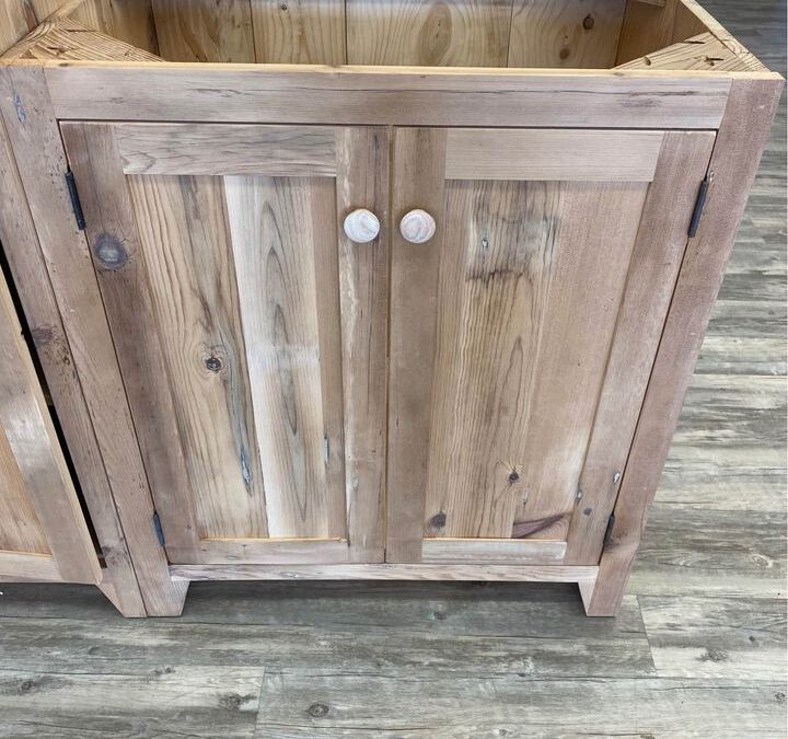 NEW 30in Reclaimed Barnwood Bathroom Vanity